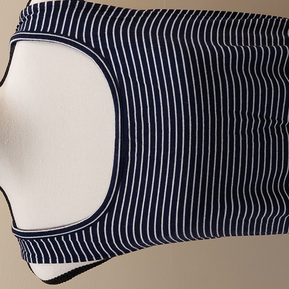 Daily Ritual Striped Navy Racerback Dress - Picture 3 of 9